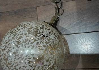Lampa Wisząca SAKU  Szklana Kula Vintage lata 60/70