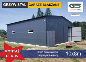 Garaż Blaszany Grafitowy / MAŁA HALA -Wiata -Magazyn -Hale – GRZYWSTAL