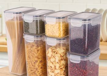 Pojemniki kuchenne hermetyczne 7 sztuk do produktów sypkich