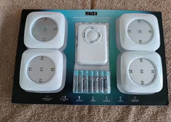 LAMPKI PODSZAFKOWE LED Z PILOTEM LETHE ZESTAW 4 szt Opis  Lampki LED 4 szt.