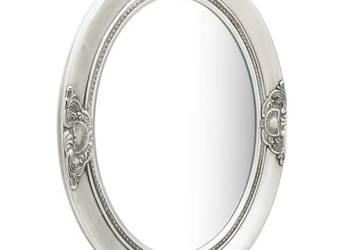 vidaXL Lustro ścienne w stylu barokowym, 50x70 cm, srebrne(SKU:320354)