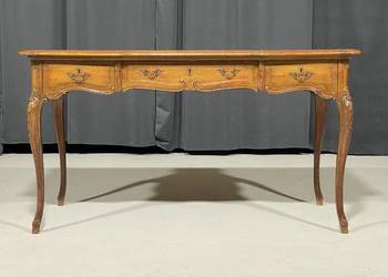 Stylowe biurko dębowe ludwikowskie, początek XX wieku