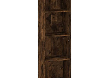 Regał na książki z 4 półkami przydymiony dąb 40x24x143 cm WM-816065