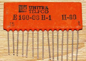 Układ scalony hybrydowy E-100-08H-1 wzmacniacz i bramka NOR UNITRA TELPOD