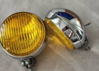 ŁADNE ŻÓŁTE HALOGENY PAL SKODA S100 105  FIAT 125P GARBUS FSO MALUCH 126P