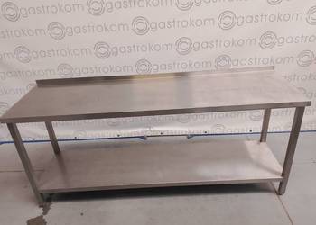 Stół z półką 200x60x85