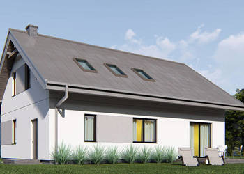 Projekt domu z poddaszem 143 m2