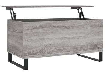 Stolik kawowy szary dąb sonoma 90x445x45 cm WM-830986