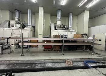 Przenośnik taśmowy podwójny 8m / 7 m 0,8 m szerokości