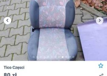 TICO - Fotel przedni prawy pasażera stan dobry