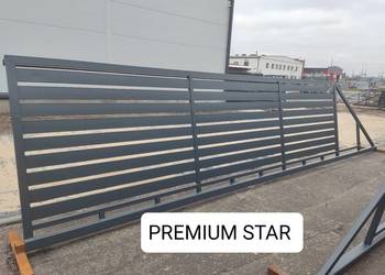 Brama przesuwna palisadowa 5m PREMIUM STAR, ocynk+RAL, 4m, 6m, 6,7m 7,5m