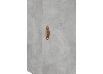 Szafka szarość betonu 345x34x90 cm materiał drewnopochodny WM-828512