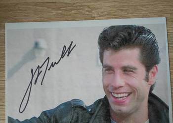 Zdjęcie z autografem John Travolta