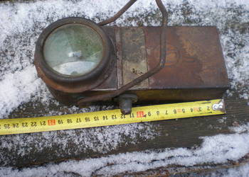 PKP.Kolekcjonerska, metalowa lampa z akumulatorem