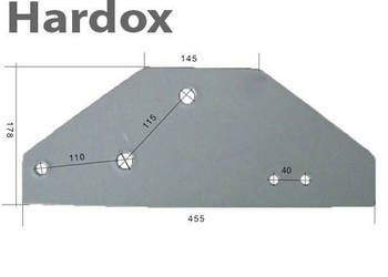 Płoza krótka HARDOX 063602/P części do pługa KVERNELAND