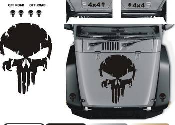 PUNISHER naklejki tuningowe na samochód Off Road 4x4