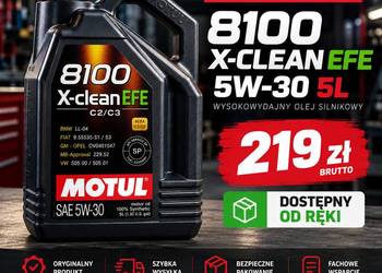 MOTUL 8100 X-CLEAN EFE 5W30 5L – NOWY – 219 ZŁ BRUTTO