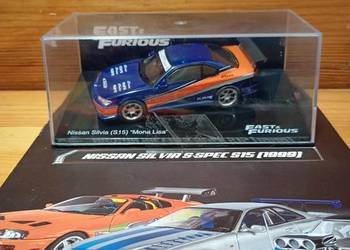 NISSAN SILVIA S15 Mona Lisa szybcy i wściekli model 1/43 Deagostini fast