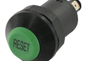 Przełącznik przyciskowy, Reset, okrągły, zielony 11215410PN