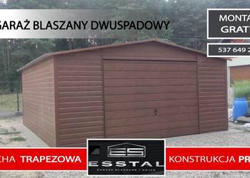 Garaż Blaszany Drewnopodobny - Garaże Blaszane - Hala Wiaty – ESSTAL-