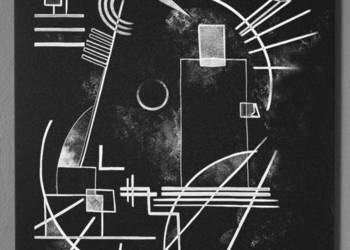 Wassily Kandinsky obraz ręcznie grawerowany... Staloryt