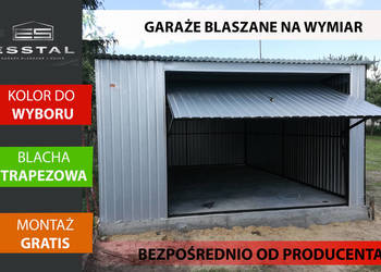 22 Garaż Blaszany Ocynkowany , Garaże Blaszane , Kojce / Wiaty - ESSTAL