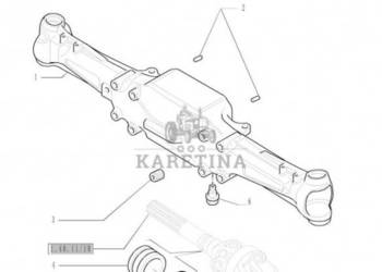 New Holland T6090 T6070 T7230 Pochwa mostu napedow 87633221