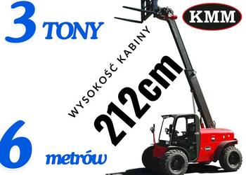 KMM M630 4x4 Terenowy wózek widłowy, Ładowarka teleskopowa 3t na 6m niska