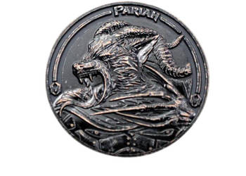 Moneta kolekcjonerska Heretic Pariah Challenge Coin, Battleworn Black (H99…