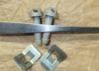 Barkas B1000 - Nowe dysze spryskiwacza jednostrumieniowe szare para zapinki