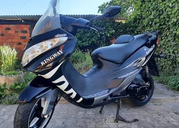 Zadbany duży skuter Kingway Eurostar 50ccm 2t 2009r 2wł 5719km 60km/h