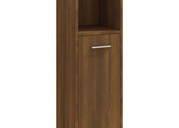 Szafka łazienkowa brązowy dąb 30x30x95 cm WM-825839