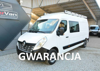 Renault Master 7 osobowy brygadówka max doka pełna opcja bagażnik regały 1…