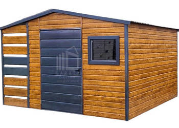 Schowek - Domek Ogrodowy 2,5x2,5m + Wiata 1m - Drzwi - Okno Dach Spad ID627