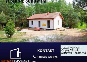 Dom w stanie surowym z własnym lasem