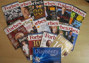 Forbes – miesięcznik 2007r, 2008r, 2009r, 2010r i Forbes Life 2015r