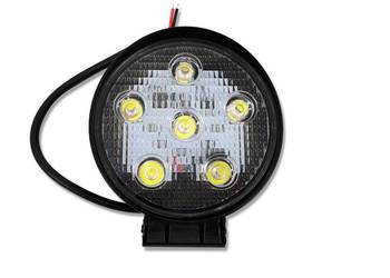REFLEKTOR LAMPA ROBOCZA LED KWADRATOWA 10-30V 18W [3138]
