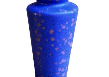 Niebieski, ceramiczny wazon MF Design, Niemcy lata 80.