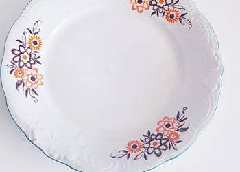 Stary porcelanowy talerz, półmisek
