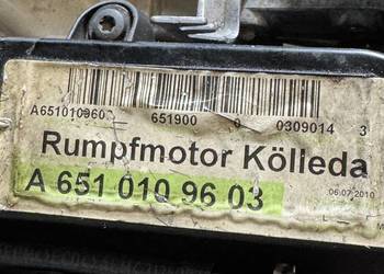 Mercedes GLK 2.2 CDI OM651 – silnik A6510109603 – 2010r –  uszkodzony