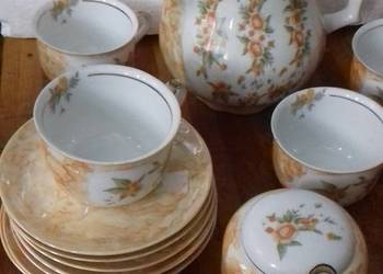serwis kawowy 6-osobowy Karolina, vintage, sygnowany
