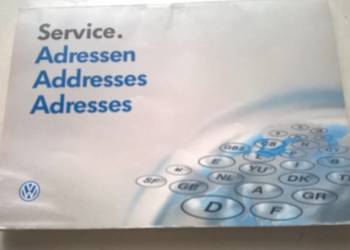 książki: adresy SERVISÓW VW/jazda ekonom. ciężar. MERC. BENZ