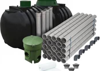 Oczyszczalnia ścieków 3000l dwukomorowa 48 mb drenażu