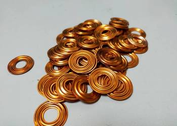 Uszczelka miedziana wtryskiwacza karbowana Fi9, 5xFi22x1, SW400, SW680, fv