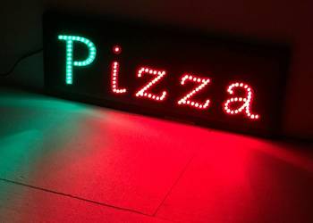 PIZZA LED reklama 70x25cm NOWA Zewnętrzna 230V
