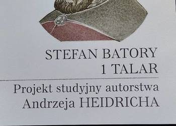 Projekt banknotu 1 Talar Stefan Batory – Andrzej Heidrich (A1244)