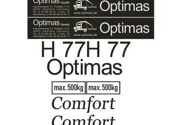 Naklejki oklejenie OPTIMAS H77 Zamiennik