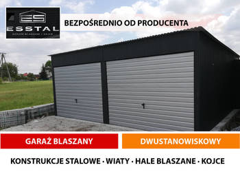 Garaż Blaszany Dwustanowiskowy - Garaże Blaszane Konstrukcja – ESSTAL-
