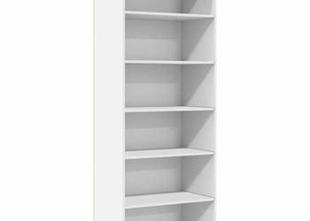 Witrynka biała 70x41x185 cm materiał drewnopochodny WM-3281687