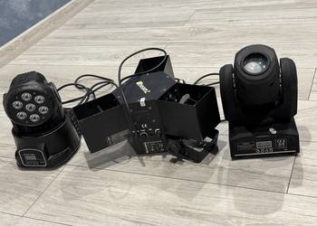 Sprzedam zestaw oświetleniowy ( 2 głowy 50W , 105W) Efekt BeamZ 40W